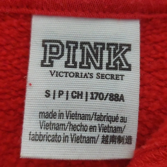 Victoria's Secret hoodie pullover Red Black Logo Lightweight ♥️ - Picture 3 of 4